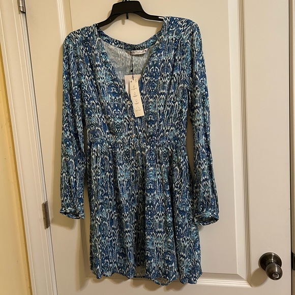 Zara animal print mini dress long sleeves- New with tags - Picture 2 of 10